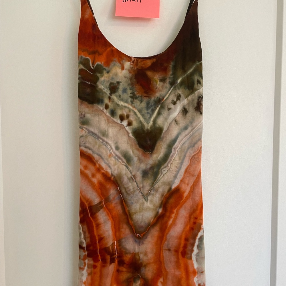 KatyaMoonDies Tie-Dye Sleeveless Dress